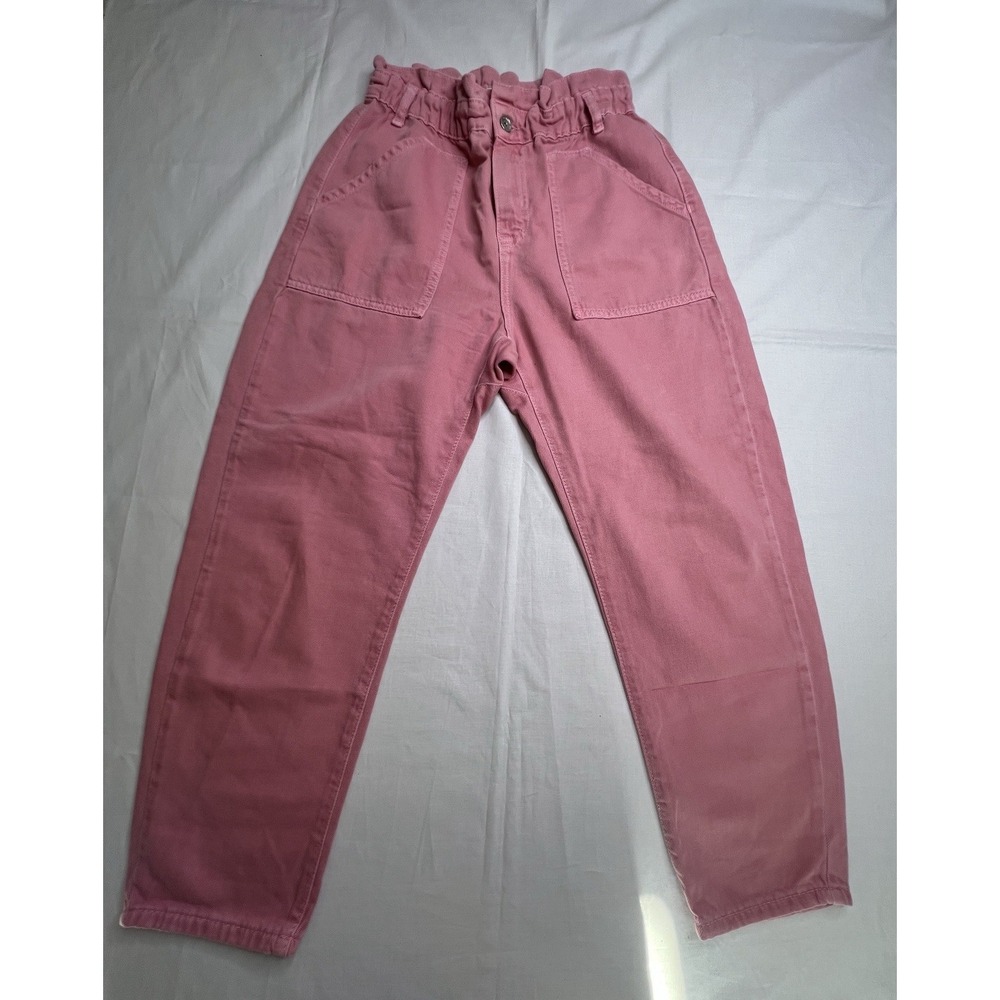 Zara Women's Pants Light Pink Salmon Puffed‎ Shape Cargo Size 4
